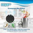 thumbnail image 7 of HQRP 6-Pack Charcoal Filters for Compost Bucket 7.25 Inch Round Compost Bin Filter for Kitchen Countertop Pail, 7 of 7