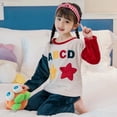 thumbnail image 4 of Conjunto de pijamas de invierno para niños, ropa de fiesta de Navidad de franela, traje de terciopelo Coral para niñas, jersey para niño, traje de casa a juego para Familia, 4 of 4