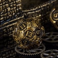 thumbnail image 2 of Cusdie 7-Die Metal DND Dice Set, Steampunk Gear Design Metal Polyhedral D&D Dice Set for DND Dungeons and Dragons TTRPG Role Playing Games, 2 of 5