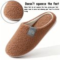 thumbnail image 4 of CHICVOMEY Unisex Fuzzy Slippers for Women Men Indoor Bedroom Fluffy Shoes Cozy Faux Fur House Shoes Lightweight Fuzzy Slippers, 4 of 8