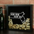 thumbnail image 2 of Torched Massachusetts Beer Cap Shadow Box Hanging Decor 13"x13"x3" Black, 2 of 8