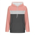 thumbnail image 6 of Taylonsss Womens Color Blocked Fashion Loose Fit Long Sleeve Hooded Sweatshirt with Pockets Comfortable Casual Top for Daily Wear, Dating, Party, Work and Vacation Outfit, 6 of 6