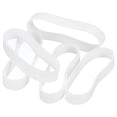 thumbnail image 1 of 60Pcs Bandas de goma de silicona, anillos de bandas de goma de 5mm x 25.5mm, ataduras de cable para envolver cordones, envolturas de bolsas, blancas, 1 of 5