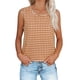 thumbnail image 2 of Camisas Y Tops de Verano de Mujer Cuello Redondo sin Mangas Camisa Cuadrada Top de Mujer Casual, 2 of 9