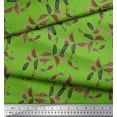 thumbnail image 3 of Soimoi Green Viscose Chiffon Fabric Leaves Watercolor Fabric Prints By Yard 42 Inch Wide, 3 of 3
