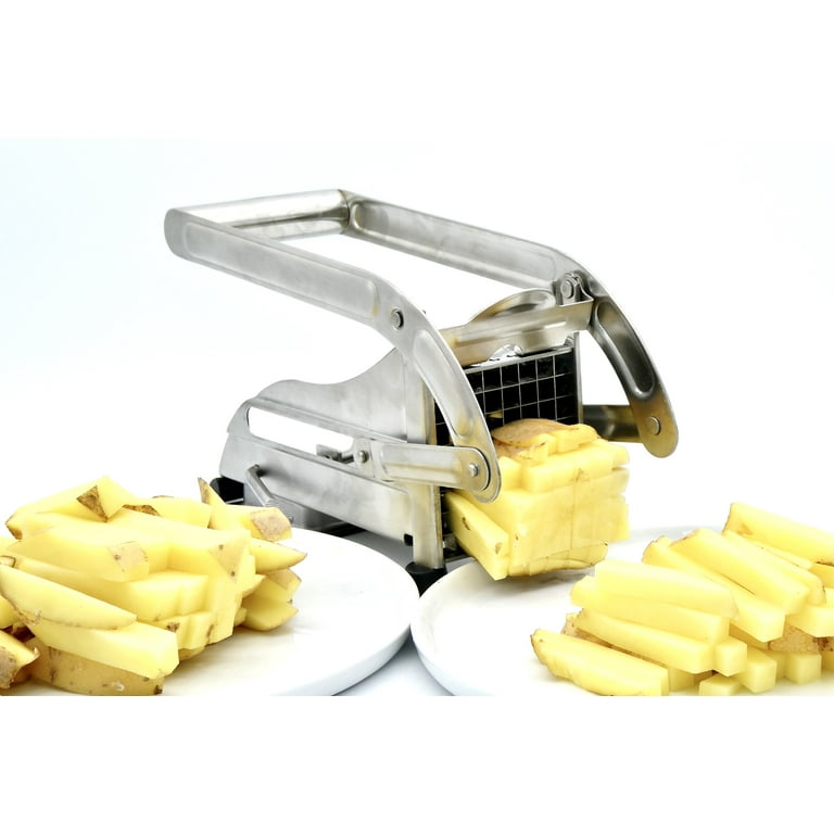 Ovovo Commercial French Fry Cutter 1/4 Inch Stainless Steel Potato Press  French Fries Vegetable Fruit Dicer Chopper Professional Quick Slicer  Machine