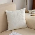 thumbnail image 3 of Quilted Throw Pillow Covers 22x22 Inch Off White (Set of 2), 3 of 7