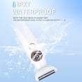 thumbnail image 4 of Electric Shaver for Women, FiveBox 5 in 1 Cordless Women Electric Razor with LED Display, Rechargeable IPX7 Waterproof Painless Epilator Body Hair Remover Bikini Trimmer, 4 of 9