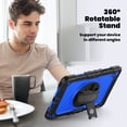 thumbnail image 4 of For Samsung Galaxy Tab A11+/A11 Plus Case 11 inch, 360 Rotating Shockproof Cover with Stand, Screen Protector, Shoulder Strap (2025, SM-X230/X235/X236), Dark Blue PC, 4 of 7