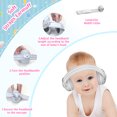 thumbnail image 5 of PERRYHOME 2-in-1 Baby Earmuffs Noise Cancel Hearing Protection Headphone，Adjustable Baby Headphones with Stretchy Band, Baby Airplane Ear Protection /Outdoor (Gray), 5 of 9