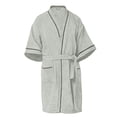 thumbnail image 1 of Bata De Baño 100% Algodón Absorbente, Extra Suave con Bolsillos Laterales y Cinturón - Unisex y Unitalla-Gris Claro, 1 of 1