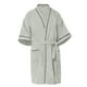 thumbnail image 1 of Bata De Baño 100% Algodón Absorbente, Extra Suave con Bolsillos Laterales y Cinturón - Unisex y Unitalla-Gris Claro, 1 of 1
