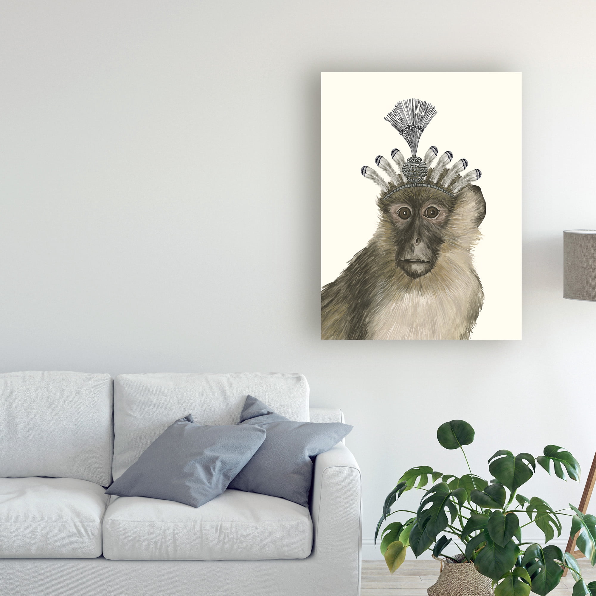Trademark Fine Art 'Majestic Monkey II' Canvas Art by Melissa Wang