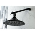 thumbnail image 4 of Kingston Brass K136K0MB Victorian 7-3/4 Inch Round Raindrop Brass Shower Head with 10-Inch High-Low Adjustable Shower Arm in Matte Black, 4 of 7