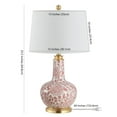 thumbnail image 4 of Safavieh Leia 25.5 in. Floral Ceramic Table Lamp, Red, 4 of 4