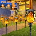 thumbnail image 3 of Upgraded Solar Lights Outdoor, 6 Pack Flickering Flame Solar Torch Lights with Super Larger Size for Christmas Decor, Solar Christmas Lights Waterproof Solar Powered Outdoor Lights for Garden Pathway, 3 of 7