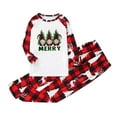 thumbnail image 3 of Penkiiy Christmas Pajamas for Family Matching Pjs Set, Red Plaid Reindeer Holiday Xmas Pajamas for Women Men Kids Red 4-5 Years, 3 of 5