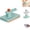 Green, variant on No-Touch Snap Grip Mini Mop, Handheld Flat Mop with Built-in Scraper, Strong Clamp for Paper Towels & Wipes, ABS Compact Cleaning Tool for Kitchen Bathroom Glass Home Surface