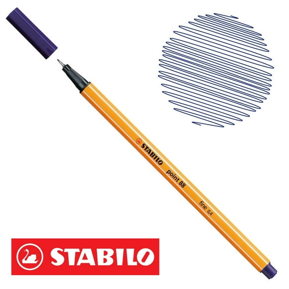 Rotulador Stabilo Point 88 0.4mm Caja con 10 Piezas Color Azul 8-88/22