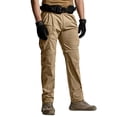 thumbnail image 2 of Domzest Mens Hiking Pants Lightweight Ripstop Tactical Pants Water Resistant Breathable Cargo Pants with Pockets Light Green M, 2 of 4