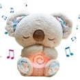 thumbnail image 1 of Koala Peluche Que respiras, Koala Dreams para Ansiedad,Nutria para Dormir con Música Y Luces, Peluche para la ansiedad Que respiras - Juguetes de Peluche para Dormir (Koala Gris), 1 of 3