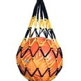 thumbnail image 7 of Nylon Basketball Carry Bag Football Net Bag Football Accessories (Black Yellow), 7 of 7