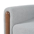 thumbnail image 4 of Modern Indoor Teddy Frabic Upholstered Club Arm Chair, Gray, 4 of 9