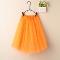 thumbnail image 2 of Loopsun Girls Skirts, Children and Girls Solid Color Dance Dress Skirt Orange Free Size, 2 of 3