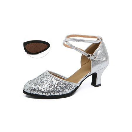 

Tenmix Women Wedding Lightweight Pumps Casual Buckles Sandals Show Non Slip Kitten Heels