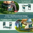 thumbnail image 6 of Costway Folding Garden Kneeler Seat Bench w/2 Bonus Tool Pouches EVA Foam Pad, 6 of 12