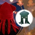 thumbnail image 6 of Segolike Octopus Headwear Hat Octopus Shaped Hat Costume Headwear Animal Cap Party Hat Cosplay Headgear Comfortable Flannel Suitable for Role Playing Gift Givi green, 6 of 8