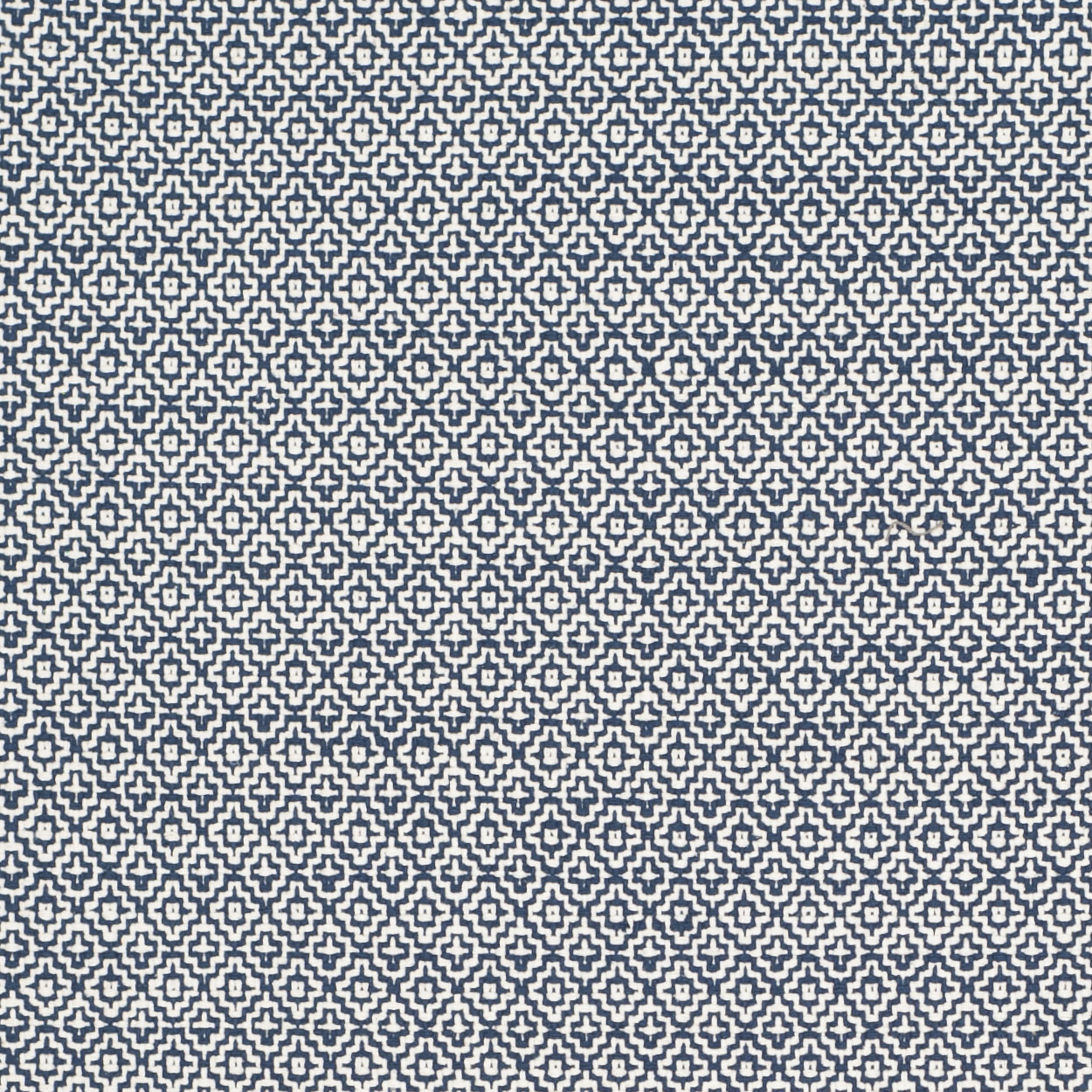 SAFAVIEH Montauk Audra Geometric Cotton Runner Rug, Ivory/Navy, 2'3" x 11'7"
