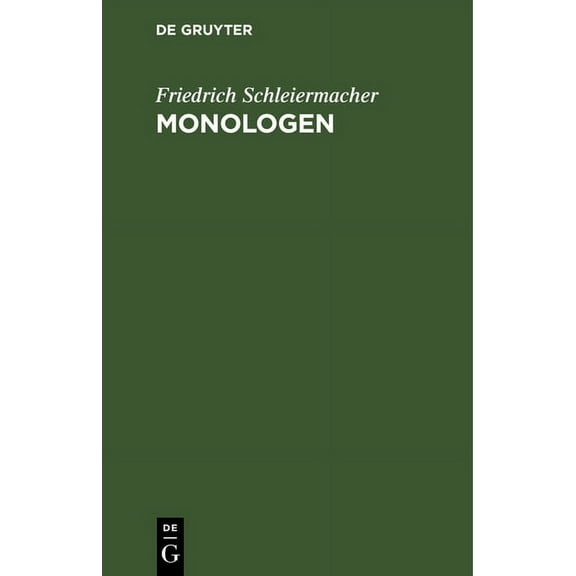 Monologen: Eine Neujahrsgabe (Hardcover)