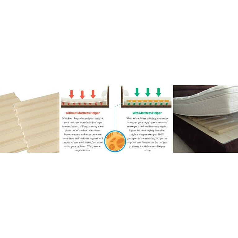 Mattress Helper - Sagging Mattress Solution, Multiple Sizes 