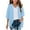 Light Blue, variant on Girls Summer Kimono Cardigan Beach Cover Up Casual Loose Chiffon Top for Outdoor Daily Wear