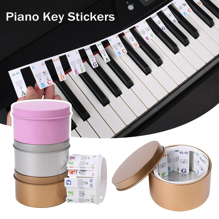 Music Notes for Piano Stickers Keyboard Accessories Musical Instruments  Parts Protection Synthesizer 88 61 Keys