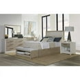 thumbnail image 2 of Panama Jack Boca Grande Modern Wood King Panel Upholstered Platform Bed in Oak, 2 of 6