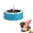 Blue, variant on EYS 6.26-Inch Natural Rubber Tooth-Cleaning Dog Toy Bowl -Birthday Cake Shape (Available in Glacier Blue or Purple)