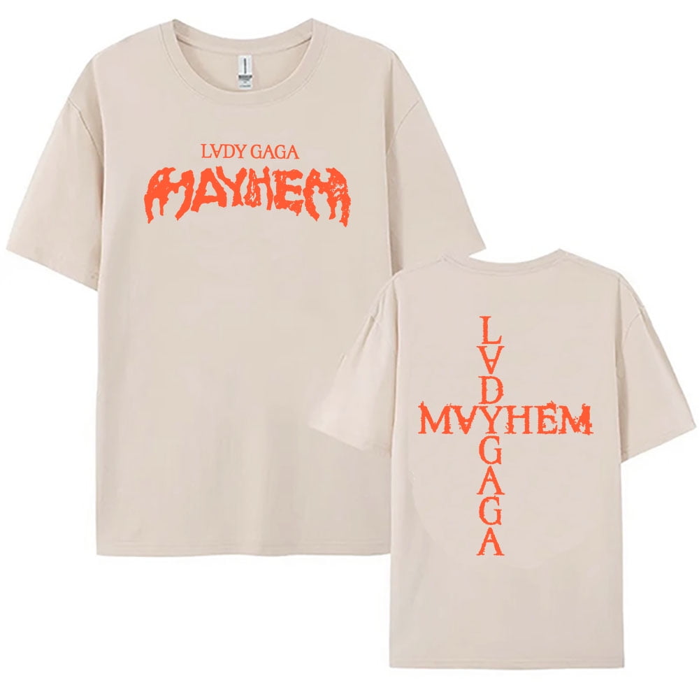 Lady Gaga Mayhem Album 2025 Tshirts New Fashion Singer Printing T