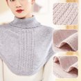 thumbnail image 3 of PRETXORVE Soft and Warm High Neck Fake Collar Detachable Winter Warmer Turtleneck Half Turtleneck for Men and Women, 3 of 4