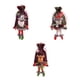 thumbnail image 4 of Toystoory Bolsas con cordón de Navidad Regalos de Año Nuevo Almacenamiento de dulces Muñeca 3D Papá Noel Muñeco de nieve Elk Bolsillo Bolsa de fieltro Kits de decoración para fiestas Alce Toystoory HA069979-03B, 4 of 6