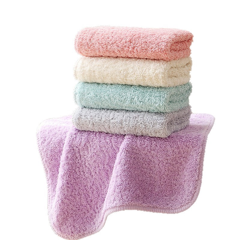 Zhuge 6 Pack White Cotton Washcloths 38x38cm, 100% Cotton Soft Highly Absorbent Small Towels for Bathroom, Face Cleansing & Daily Household Use