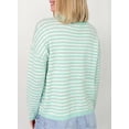 thumbnail image 5 of DOKOTOO Sweaters for Women Casual Striped Sweater Long Sleeve Crew Neck Knit Pullover Lightweight Soft Sweater Tops S-2XL, 5 of 8