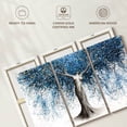 thumbnail image 6 of Elephant Stock Natural Continual Wall Art - Horizontal Multi Panel Canvas - Living Room Wall Decor - Floral And Botanical Multi Panel - Blue And Gray Decor By Ashvin Harrison - 33" x 20", 6 of 8