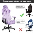 thumbnail image 6 of Xixirimido Purple Lavender Flowers Print Gaming Chair Seat Cover Breathable Game Chair Slipcovers with Armrest Covers Non-slip Covers for Swivel Gaming Armchair, 6 of 8