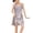 Grey, variant on Women's Sexy Satin Chemise Nightgown Pjs Short Night Dress Soft Cami Summer Silky Fall Sleep Cool Sleeveless Silk Sleepwear Black Large