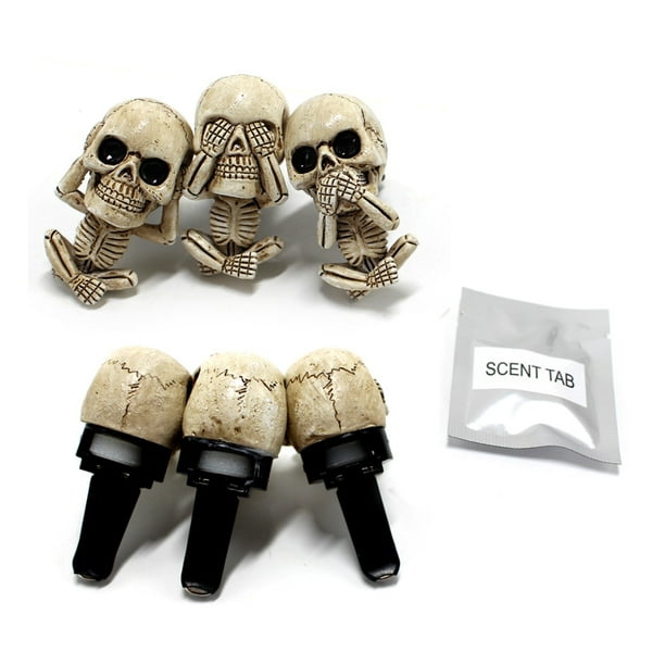 Statue de Voiture Skull avec Comprimé D'aromathérapies, Petit Evil