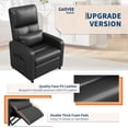 thumbnail image 3 of Garvee Electric Recliner Chair for Adult, Lazy Boy Recliner with Tall Back & Overstuffed Seat, Black, 3 of 7