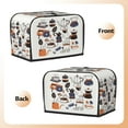 thumbnail image 4 of Toaster Cover For 2 Or 4 Slice, Two Or Four Slice Toaster Hood Dust-Proof Cover For Home Kitchen Washable Small Appliance Drip Coffee Maker Pattern, 4 of 5