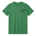 thumbnail image 5 of OGLCCG Western Shirts for Men Cowboys Letter Print T Shirt Vintage Graphic Tee Summer Short Sleeve Crewneck Tee Top,S,Green, 5 of 5